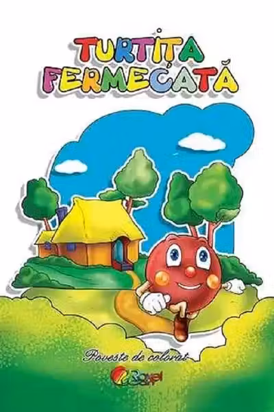 Turtița fermecată. Poveste de colorat