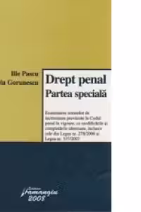Drept penal. Partea speciala
