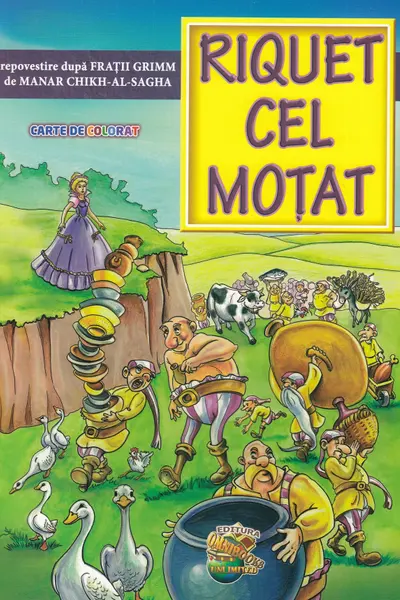 Riquet cel moțat. Carte de colorat