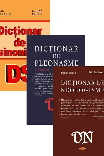 Pachet 3 dicționare: Sinonime, neologisme, pleonasme