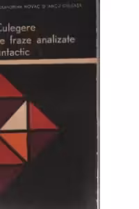 Culegere de fraze analizate sintactic