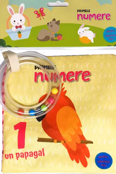 Primele numere - carte material textil