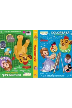 Disney. Coloreaza cu prietenii! Aventuri in culori. Intoarce cartea, 2 in 1