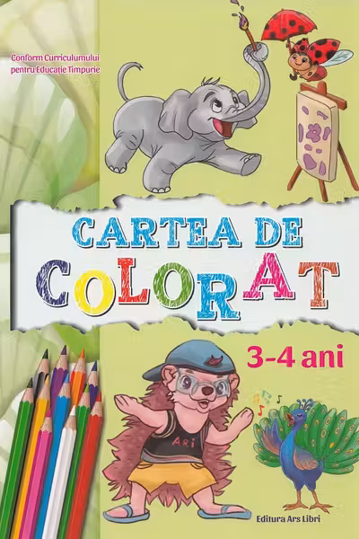 Cartea de colorat 3-4 ani