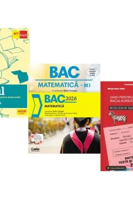 Pachet Bacalaureat 2026. Eseul. Literatura Romana. Pregatire individuala pentru proba scrisa, i Matematica si Biologie clasele 9-10- Liliana Paicu, Radu Gologan, Stelica Ene