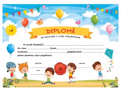 Diploma de absolvire a clasei pregatitoare (DZC02)