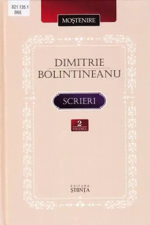 Scrieri vol.2 Bolintineanu Dimitrie
