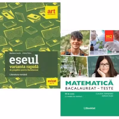 Pachet Bacalaureat 2026. Eseul. Varianta rapida de pregatire si Matematica M2 Profil Stiinte ale naturii. Teste - Liliana Paicu, Claudia Temneanu