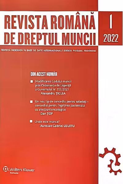 Revista română de dreptul muncii Nr.1/2022