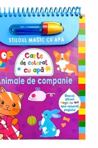 Carte de colorat cu apa - Animale de companie