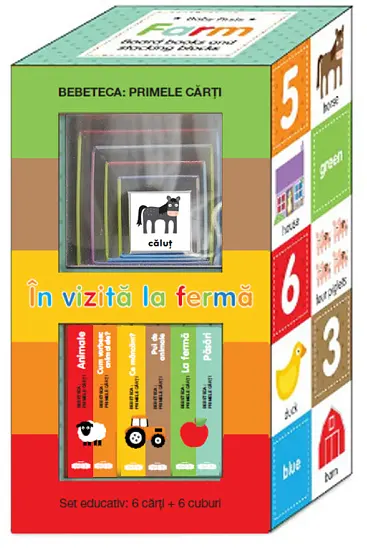 Bebeteca in vizita la ferma Set educativ 6 carti