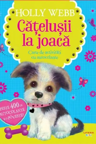 CATELUSII LA JOACA. Carte de activitati cu autocolante