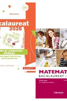 Pachet Bacalaureat 2026. Limba si literatura romana si Matematica M1. Teste - Mihaela Dobos, Rodica Manolescu
