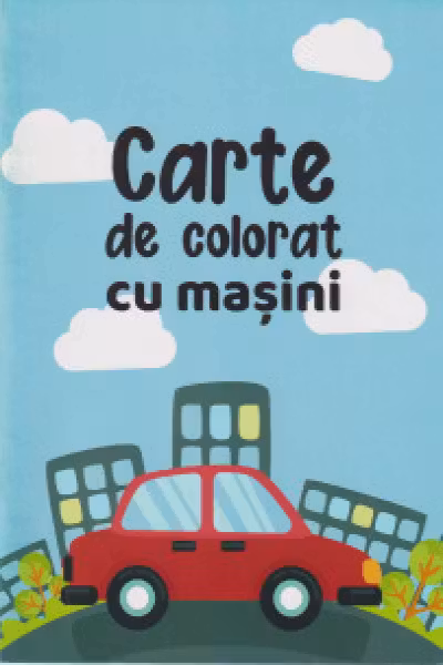 Carte de colorat cu masini