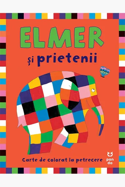 Elmer si prietenii lui - carte de colorat pentru petreceri