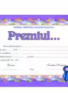 Diploma scolara de acordare a PREMIULUI... (DLFD007B)