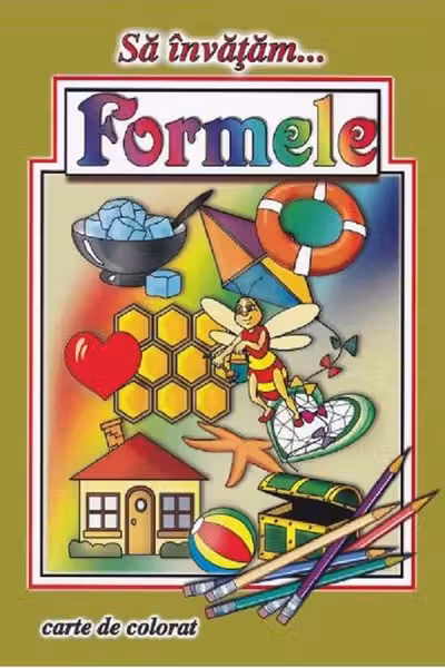 Să învățăm...formele. Carte de colorat