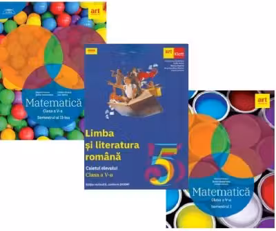 Pachet auxiliare clasa a 5-a. Culegere de Matematica. Clubul Matematicienilor, semestrele 1, 2 si Limba si literatura romana. Caietul elevului - Marius Perianu, Florentina Samihaian