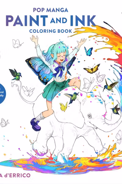 Pop Manga Paint and Ink Coloring Book