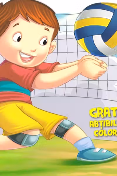 Volei. Abțibilduri colorate