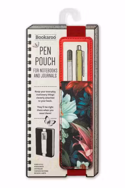 Bookaroo Pen Pouch Dark Floral