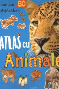 Atlas cu animale 80 de abtibilduri