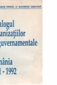 Catalogul Organizatiilor Neguvernamentale din Romania 1991-1992