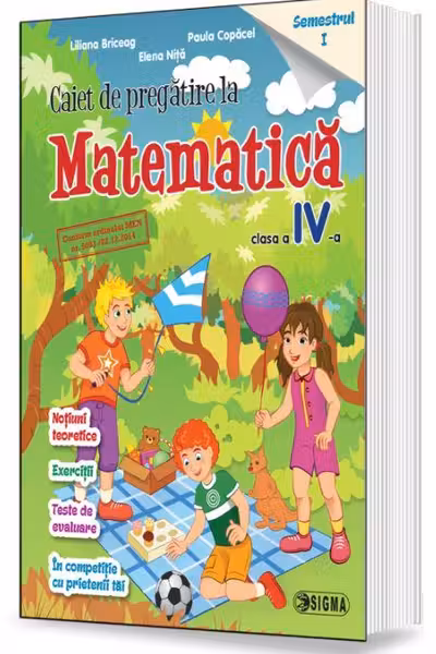 Matematică - Clasa 4 Sem.1 - Caiet de pregătire