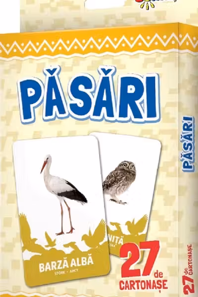 27 de cartonase. Pasari