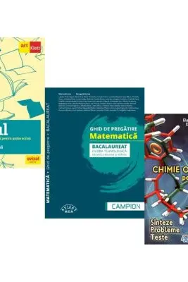 Pachet Bacalaureat 2026. Eseul. Pregatire individuala pentru proba scrisa, Matematica filiera tehnologica: servicii, resurse si tehnic si Chimie organica pentru liceu - Liliana Paicu, Marius Burtea, Elena Alexandrescu