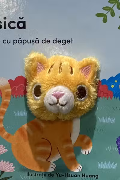Carte cu papusa de deget. Pisica