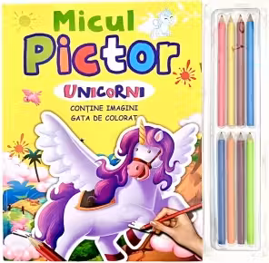 Micul pictor - unicorni - Set 8 creioane