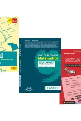 Pachet Bacalaureat 2026. Eseul. Pregatire individuala pentru proba scrisa, Matematica filiera tehnologica: servicii, resurse si tehnic si Biologie clasele 9-10 - Liliana Paicu, Marius Burtea, Stelica Ene