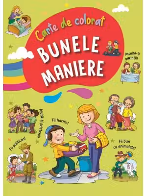 Bunele maniere - Carte de colorat 2 verde