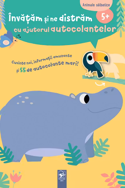Animale salbatice. Invatam si ne distram cu ajutorul autocolantelor