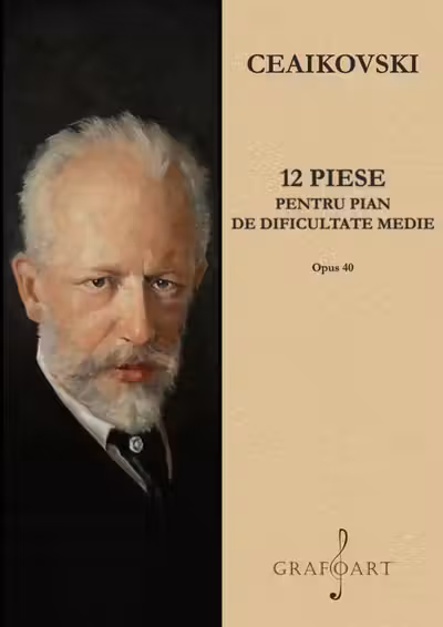 12 piese pentru pian de dificultate medie. Opus 40