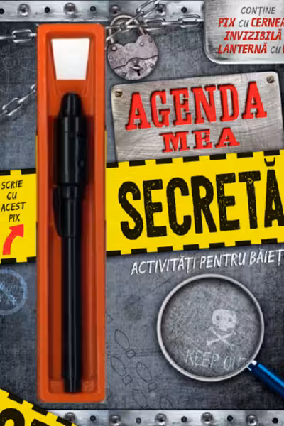 Activitati pentru baieti. Agenda mea secreta fara cheie
