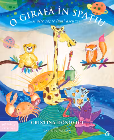 O girafa in spatiu
