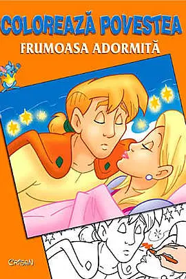 Colorează povestea: Frumoasa adormită