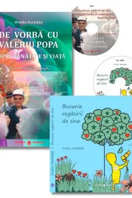 Pachet 2 carti Bucuria regasirii de sine si De vorba cu Valeriu Popa, autor Ovidiu Harbada