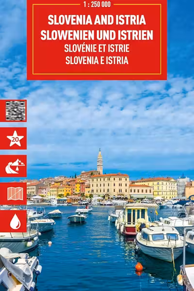 Slovenia and Istria Travel Map