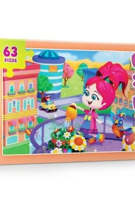 Puzzle. Mica florareasa, 63 piese