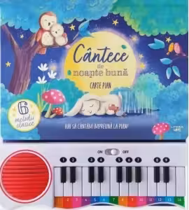CANTECE DE NOAPTE BUNA. Carte pian (contine taxa verde)