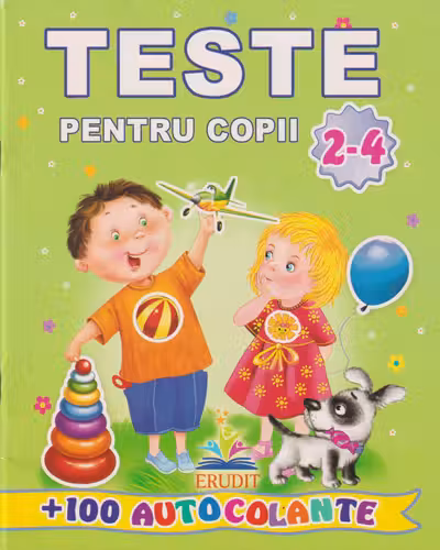 Teste 2-4 ani cu 100 autocolante