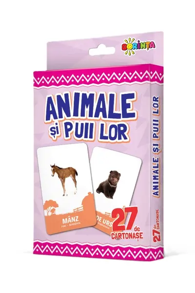 27 de cartonase. Animale si puii lor
