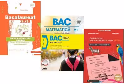 Pachet Bacalaureat 2026. Limba si literatura romana, Matematica si Biologie clasele 9-10 - Mihaela Dobos, Radu Gologan, Stelica Ene