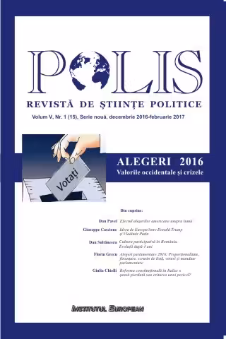 Polis Vol.5 Nr.1(15) Serie nouă Decembrie 2016- Februarie 2017 Revista de Științe Politice