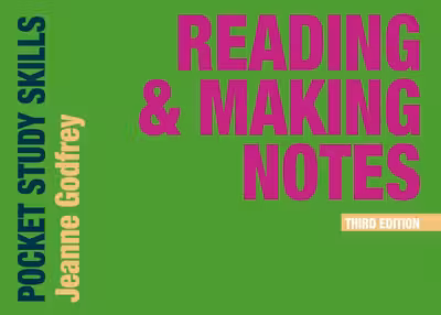 Reading and Making Notes