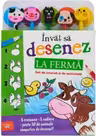INVAT SA DESENEZ. LA FERMA. Set de desenat si de activitati (5 creioane si 5 radiere)