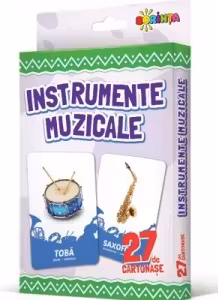 27 de cartonase. Instrumente muzicale